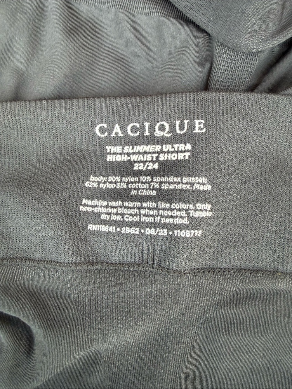 Cacique The Slimmer Ultra High Waist Shaping Shorts Black 22/24 - Picture 4 of 4